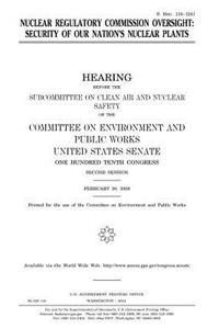 Nuclear Regulatory Commission oversight