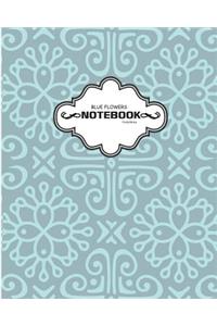 Blue Flower Notebook