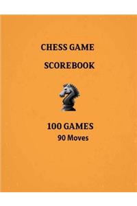 Chess Games Scorebook 100 Games 90 Moves