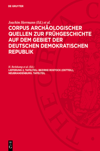 Bezirke Rostock (Ostteil), Neubrandenburg. Tafelteil