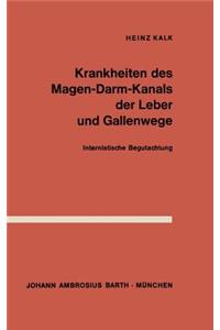 Krankheiten Des Magen-Darm-Kanals, Der Leber Und Gallenwege