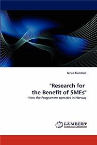 Research for the Benefit of Smes