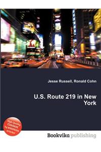 U.S. Route 219 in New York