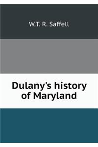 Dulany's History of Maryland