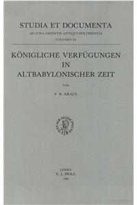Königliche Verfügungen in altbabylonischer Zeit