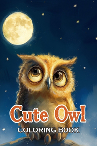 Cute Owl Coloring Book