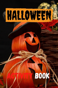 Halloween Activity Book: 8.5 x 11 in(21.59 x 27.94 cm),62 pages .Halloween maze book