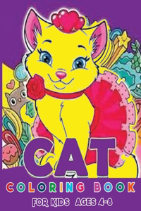 Cat Coloring Book for Kids ages 4-8