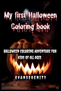 My first Halloween Coloring book for kids