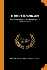 Memoirs of Aaron Burr