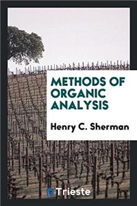 Methods of Organic Analysis