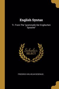 English Syntax