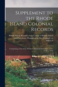 Supplement to the Rhode Island Colonial Records