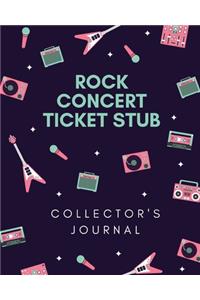 Rock Concert Ticket Stub Collector's Journal