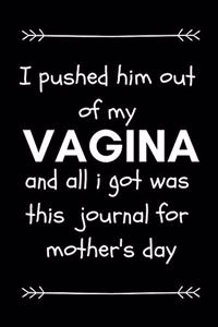 I Pushed Him Out of My Vagina and All I Got Was This Journal for Mother's Day
