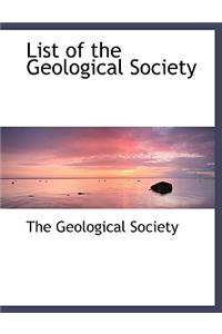 List of the Geological Society