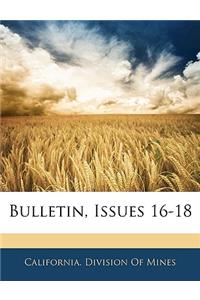 Bulletin, Issues 16-18