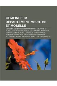 Gemeinde Im Departement Meurthe-Et-Moselle