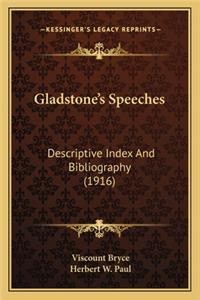 Gladstone's Speeches
