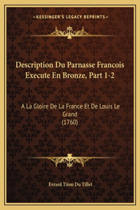 Description Du Parnasse Francois Execute En Bronze, Part 1-2