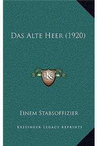 Alte Heer (1920)