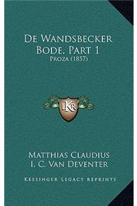 De Wandsbecker Bode, Part 1