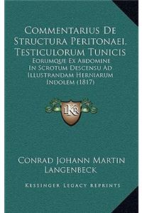 Commentarius De Structura Peritonaei, Testiculorum Tunicis
