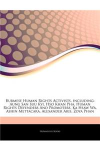 Articles on Burmese Human Rights Activists, Including