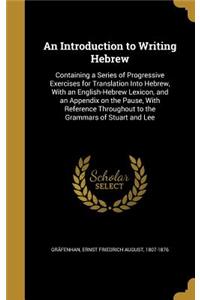 An Introduction to Writing Hebrew