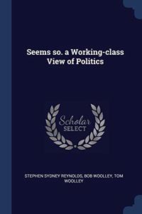 SEEMS SO. A WORKING-CLASS VIEW OF POLITI