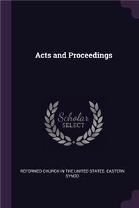 Acts and Proceedings