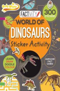 Gold Stars Factivity World of Dinosaurs Sticker Activity