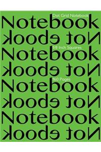 Dot Grid Notebook 1/8 Inch Squares 160 pages