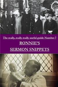 Ronnie's Sermon Snippets