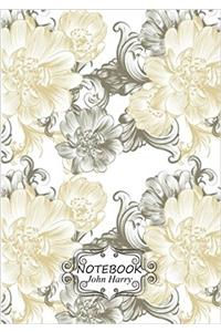 Flora Pattern Notebook: Dot-grid Journal, Graph, Lined, Blank No Lined; Pocket Notebook / Journal / Diary: 2