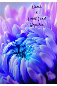 Check & Debit Card Register (BONUS Notes area/7 X 10 inches)