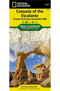 Canyons of the Escalante Map [Grand Staircase-Escalante National Monument]