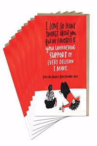 6-Pack Em & Friends Unwavering Support Card