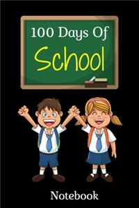 Girls 100 days of school Notebook