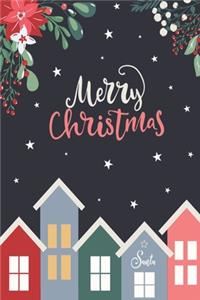 Merry Christmas journal Notebook
