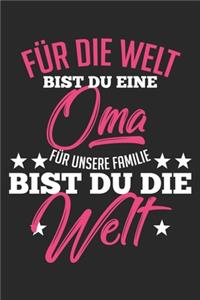 Für die Welt bist du eine Oma Für unsere Familie bist du die Welt