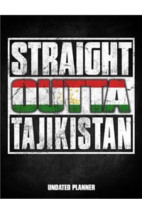 Straight Outta Tajikistan Undated Planner