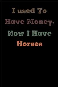 I used to have money, now I have horses