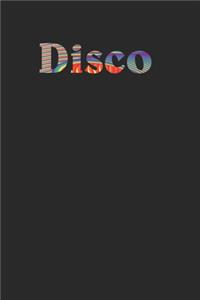 Beautiful Disco Rainbow Guilloche Notebook for Disco Lovers