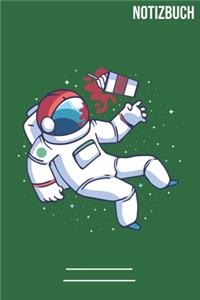 Notizbuch Liniert Astronaut Kaffe