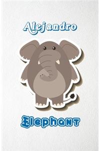 Alejandro Elephant A5 Lined Notebook 110 Pages