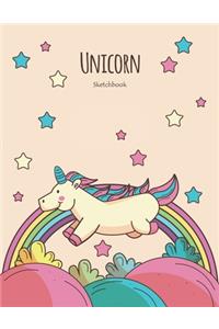 Drawing and Sketch Book for Girls, Sketchbook for kids, Unicorn Journal for Girls, Birthday Gift for Girls