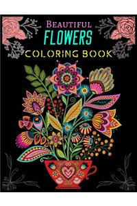 Beautiful Flowers Coloring Book