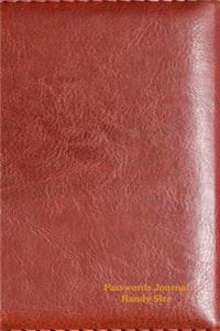Passwords Journal Handy Size