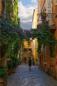Ivy Covered Narrow Alley in Rome, Italy Journal